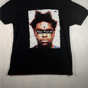 Black Graphic Tee with Bold Design